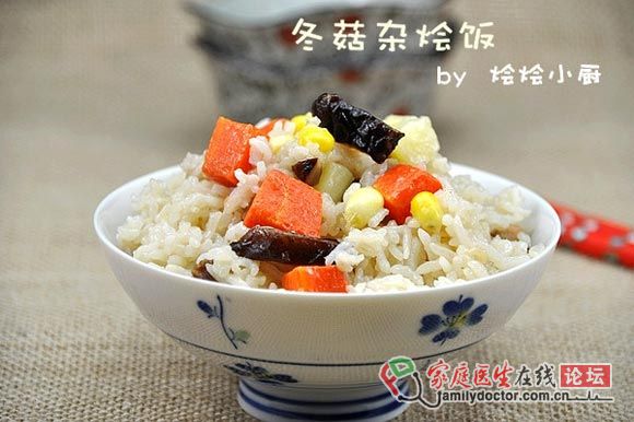 潮媽育兒半月談——冬菇雜燴飯（3歲半）